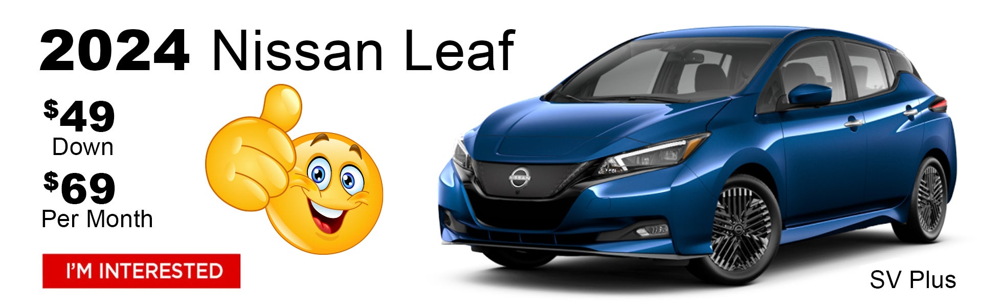 New Nissan Leaf $49 Dealer Special